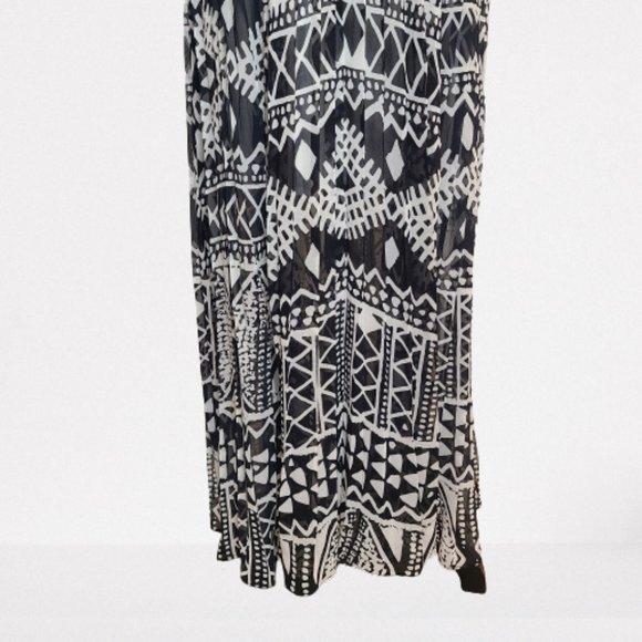 Tori Richard Symmetrical Spaghetti Strap Backless Boho Dress - Picture 3 of 11